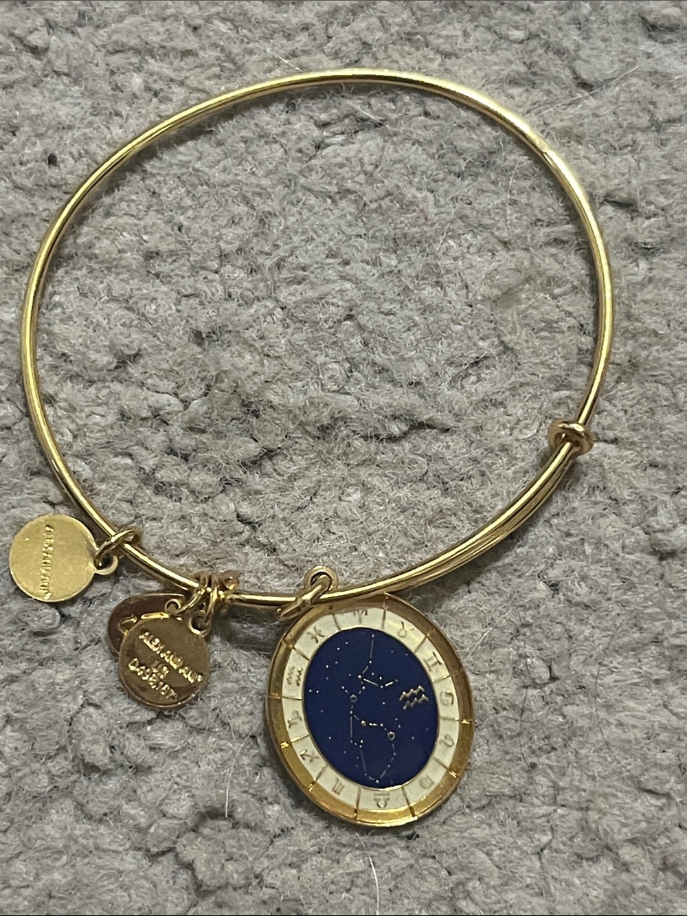 Alex and Ani gold Aquarius bracelet